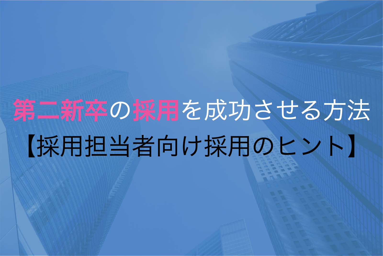 第二新卒の採用を成功させる方法【採用担当者向け採用のヒント】.001